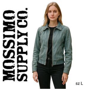 Mossimo Supply Company Cobalt Blue Corduroy Lightweight Jacket